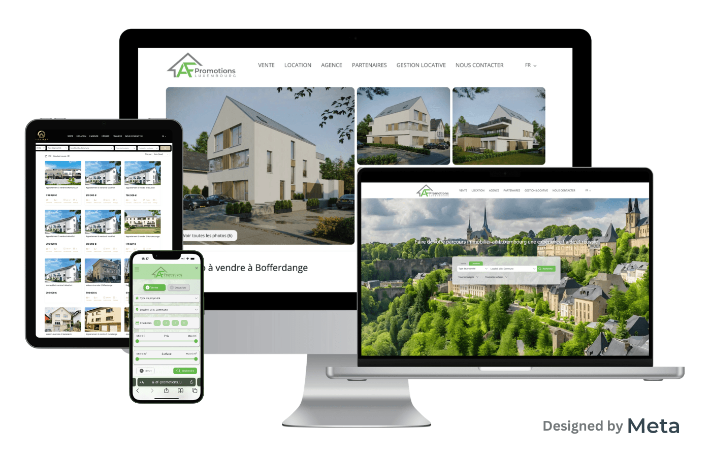 Creation of free websites for real estate agencies in Luxembourg